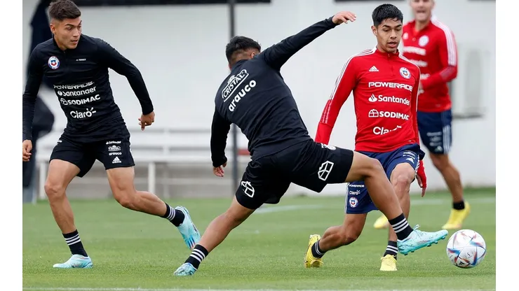 Darío Osorio, uno de los jóvenes que Eduardo Berizzo convocó para la gira por Europa de la selección chilena. (Comunicaciones ANFP).