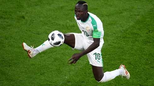 Sadio Mané jugando por Senegal