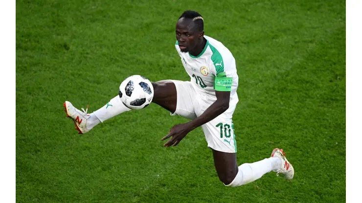 Sadio Mané jugando por Senegal