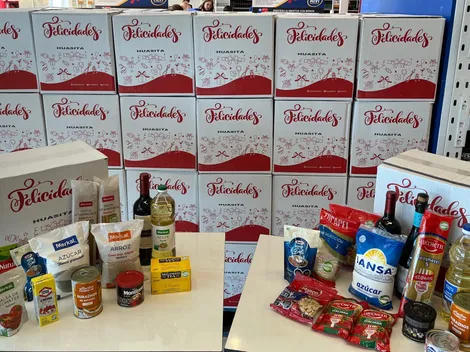 Cajas dieciocheras como pago del Aguinaldo de Fiestas Patrias