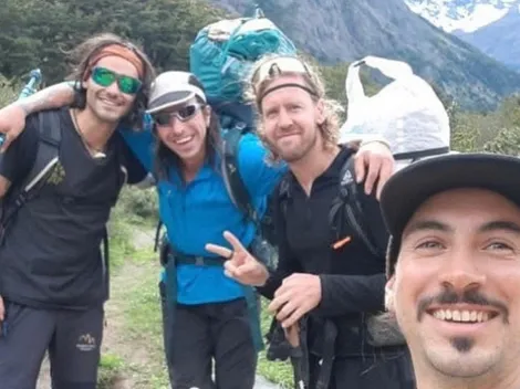 ¡Visita ilustre! Descubren a Sebastian Vettel de visita en las Torres del Paine