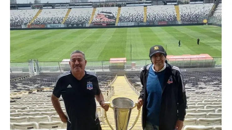 El Chano llegó al Monumental para reencontrarse con su club y celebrar la 33