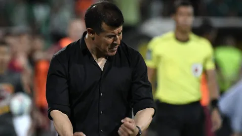 Jorge Almirón cuando era DT de Atlético Nacional de Medellín en Colombia.