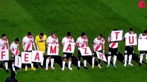 Los curicanos tuvieron un lapsus y se enredaron para enviarle un mensaje de ánimo al lesionado Matías Cahais.