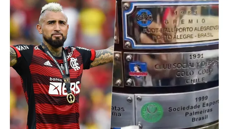 Arturo Vidal no se olvidó de Colo Colo con la Copa Libertadores