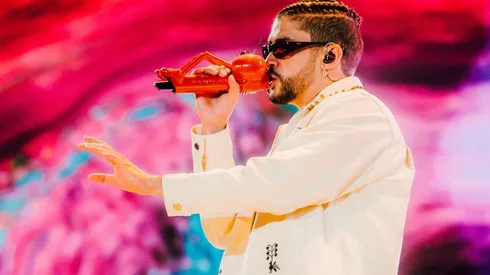 Bad Bunny en el Estadio Nacional de Chile, para su World's Hottest Tour.