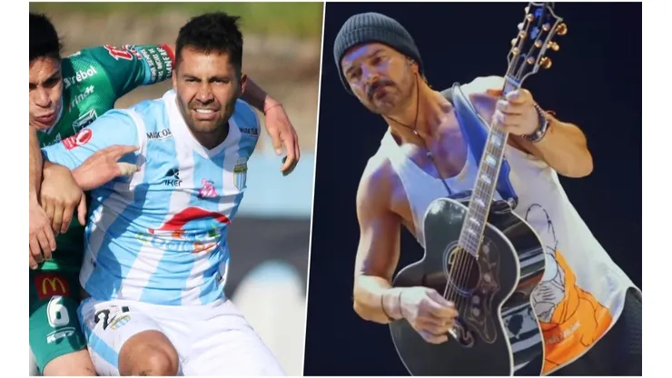 A días del partido por el ascenso de Magallanes: Ricardo Arjona se puso las poleras que le regaló el Mago Jiménez en agosto.