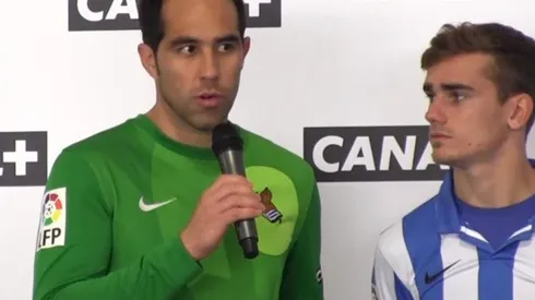 Claudio Bravo estuvo en los inicios de la carrera de Griezmann