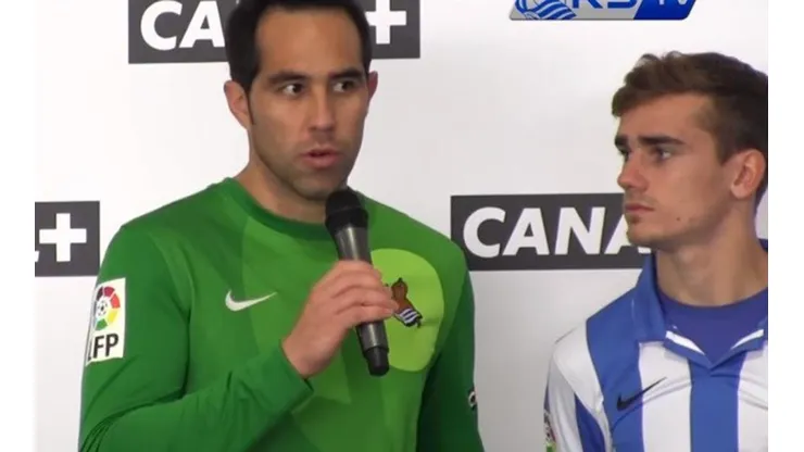 Claudio Bravo estuvo en los inicios de la carrera de Griezmann