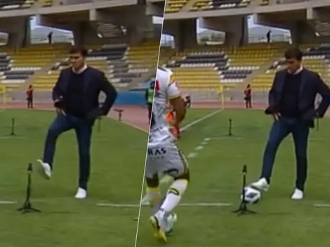 ¡Queda magia! Gustavo Quinteros la rompe bajando el balón