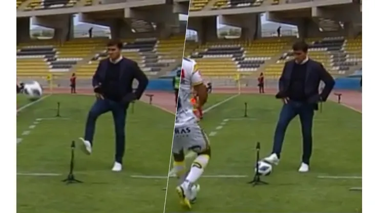 Gustavo Quinteros mostró su talento con la pelota
