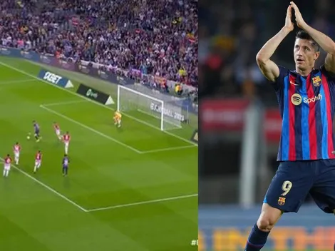 Barcelona celebra con golazo brillante de Lewandowski