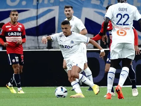 Alexis sigue en el once inicial del Marsella para enfrentar al Lens