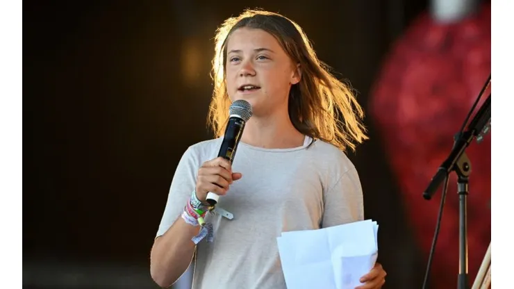 Greta Thunberg en el Festival Glastonbury