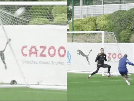 Alexis Sánchez se luce con un golazo en la práctica del Marsella