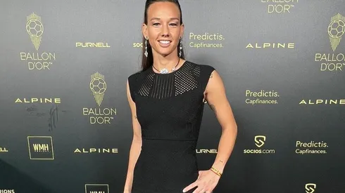 Tiane posa radiante en la gala del Balón de Oro