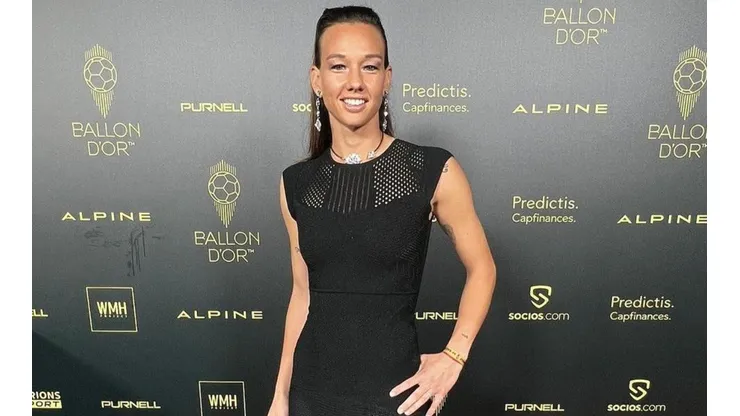 Tiane posa radiante en la gala del Balón de Oro