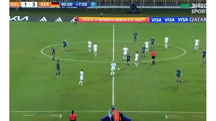 Pases entre compañeras y rivales sin intención de jugar: así terminó Alemania-Nueva Zelanda en el Mundial Femenino Sub 17.