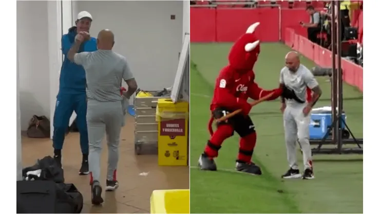 Jorge Sampaoli tuvo su primera alegría en el segundo ciclo que vive como DT del Sevilla. (Capturas).