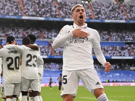 Fede Valverde anota mega golazo para el Real Madrid en el clásico