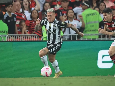 Edu Vargas juega solo el "duelo de chilenos" y cae ante Flamengo