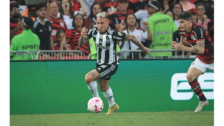 Solo Vargas se hizo presente en el duelo de chilenos entre el Flamengo y Atlético Mineiro, ni Vidal ni Pulgar fueron citados.