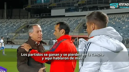 Holan le dio una "lección" a Miranda tras el partido por Copa Chile