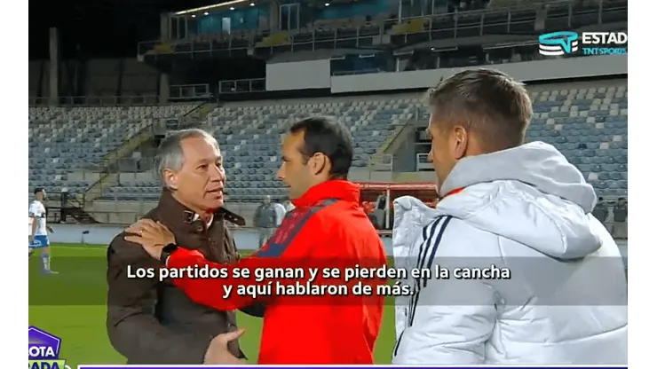 Holan le dio una "lección" a Miranda tras el partido por Copa Chile