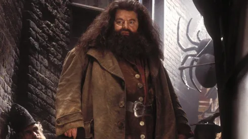 Robbie Coltrane como Hagrid, en Harry Potter.