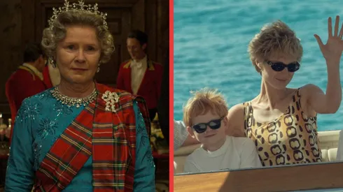 Imelda Staunton como la Reina Elizabeth II y Elizabeth Debicki como la Princesa Diana.