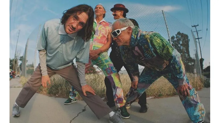 Red Hot Chili Peppers: John Frusciante, Flea, Chad Smith y Anthony Kiedis.