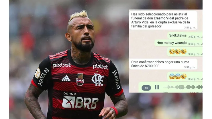 Vidal había enviado un escueto mensaje a su padre