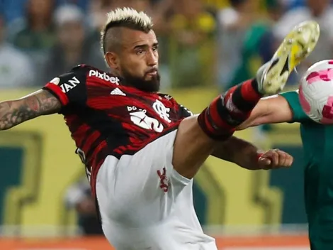 Vidal y Flamengo empatan la primera final de Copa