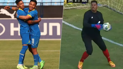 El arquero Dave Mussard sufrió siete goles ante el Mamelodi Sundowns