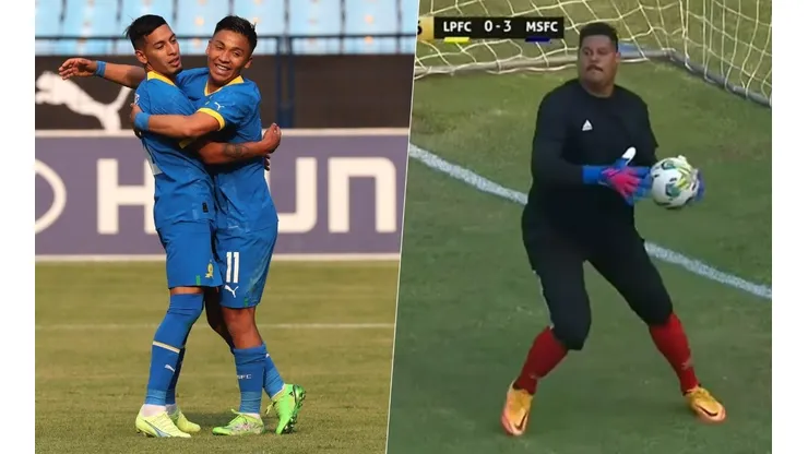 El arquero Dave Mussard sufrió siete goles ante el Mamelodi Sundowns