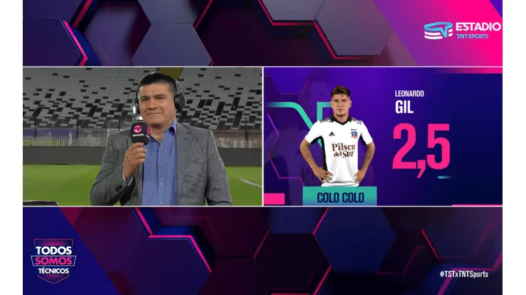 Tobi Vega no tuvo piedad con los jugadores de Colo Colo