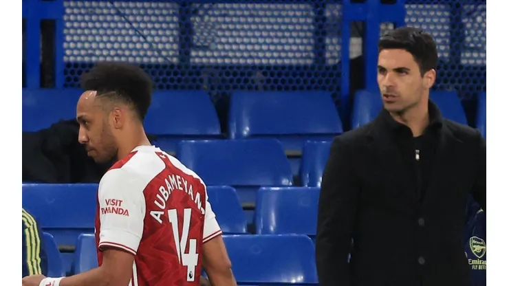 Aubameyang fue dirigido por Mikel Arteta en el Arsenal