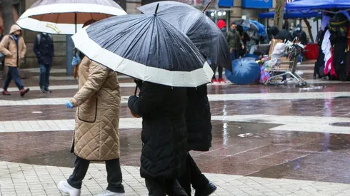 Lluvia en Santiago