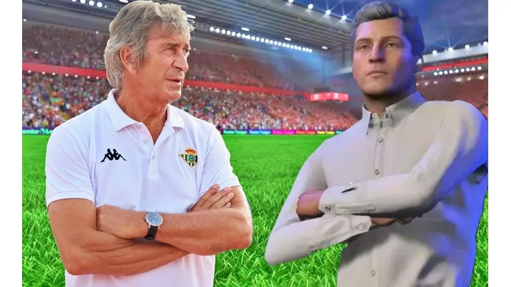 El Pellegrini real y el Pellegrini que hicieron en FIFA 23. ¿Parecidos? No mucho.