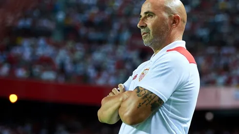 Jorge Sampaoli en su primer ciclo como DT del Sevilla.