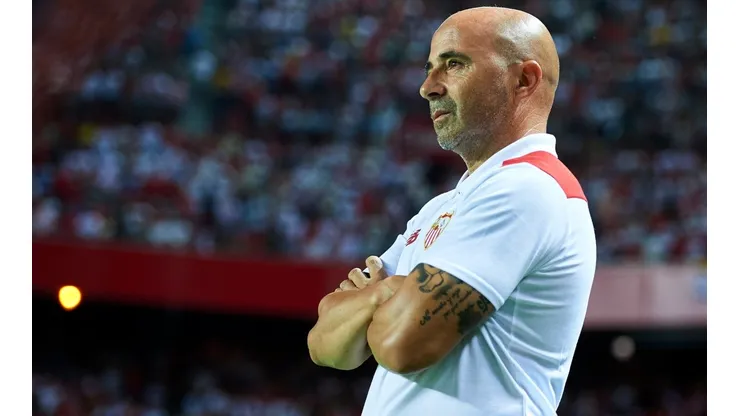 Jorge Sampaoli en su primer ciclo como DT del Sevilla.