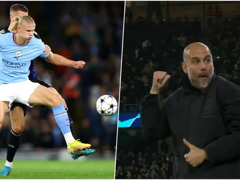 Haaland enloquece a Guardiola con otro doblete en Champions