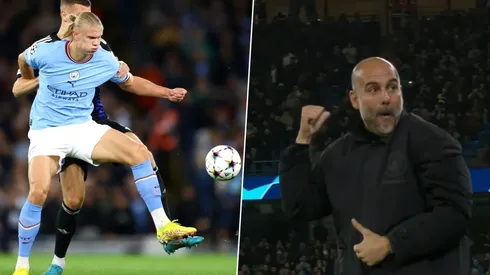 Erling Haaland hace enloquecer a Josep Guardiola con sus goles.