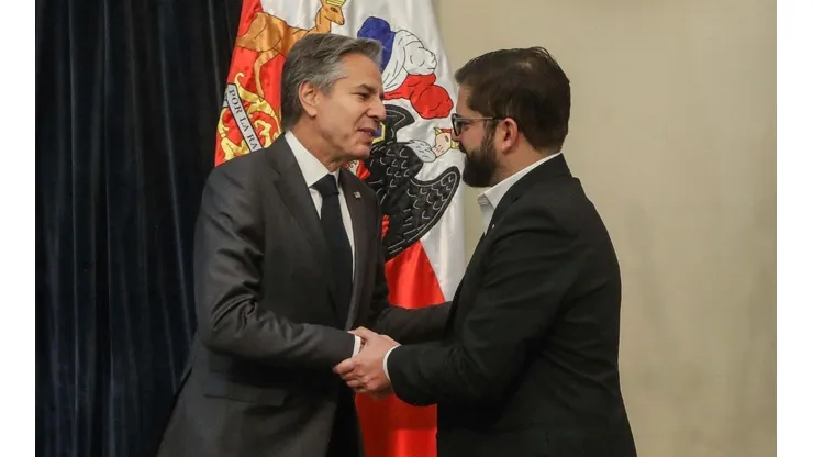 Presidente Gabriel Boric se reúne con secretario de Estado de Estados Unidos
