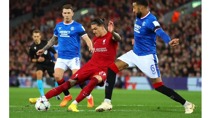 Darwin Núñez suma dos goles en el Liverpool