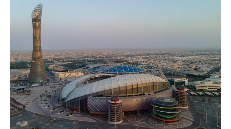Vista aérea del Khalifa Stadium, uno de los recintos que albergará el Mundial de Qatar 2022