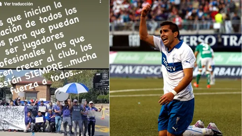 Fernando Meneses protestó contra Cruzados SADP por la postura en la huelga legal del sindicato de trabajadores.