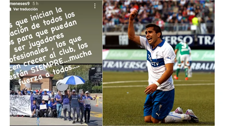 Fernando Meneses protestó contra Cruzados SADP por la postura en la huelga legal del sindicato de trabajadores.