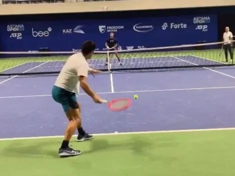 ¡De lujo! Garin entrena con Alcaraz antes de batallar con Djokovic