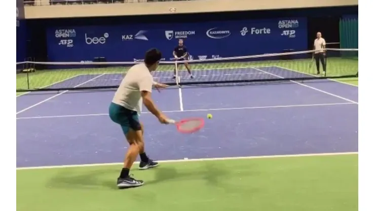 Gago entrenó junto al actual número uno del mundo antes de medirse con el legendario Novak Djokovic.